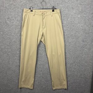 Rhone Commuter Pants Mens 31x28 Khaki Tan Performance‎ Stretch Chino Trousers